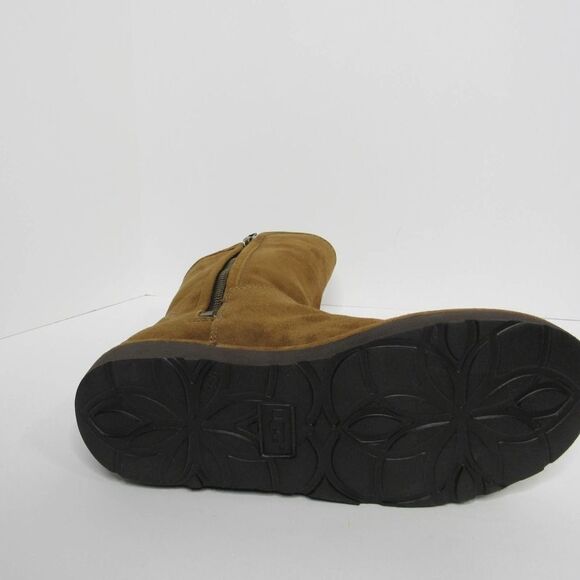 UGG ABREE MINI ZIP BOOTS CHESTNUT - Picture 7 of 9